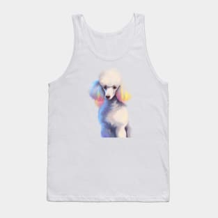 Cute Poodle Drawing Tank Top